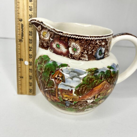 Vtg Porcelain Creamer 4.25" Rural England W.R. Midwinter Ltd - Picture 8 of 13